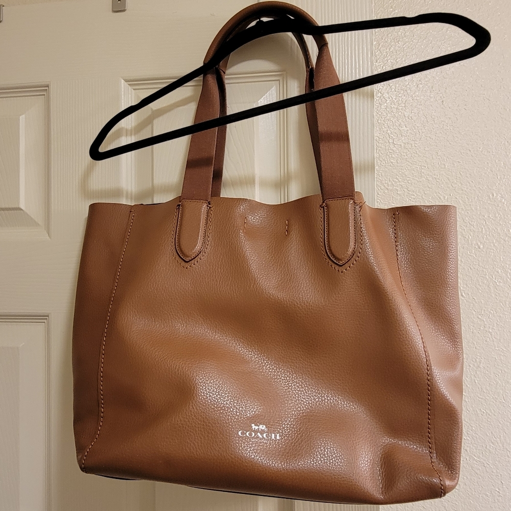 Coach Brown Leather Tote Bag